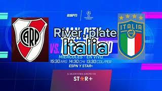 River plate VS Italia Copa internacional Promo , créditos a @Cristhofer Eddy De la Cruz Poma