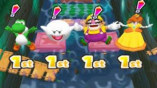 Mario Party 6  MiniGames - Battle Bridge - Yoshi vs Boo vs Wario vs Daisy (Brutal)