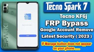 Tecno Spark 7 FRP Bypass | Tecno KF6j Frp Bypass  |  Android 11 FRP  |  Google Account Remove 2023