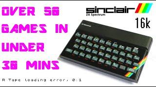 Over 50 Sinclair ZX Spectrum 16k Games In Under 30 Minutes