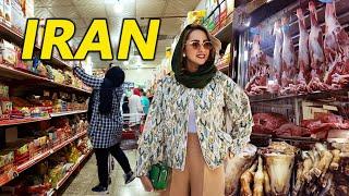 Unbelievable Price of Supermarket Food  Meat  Fruit in Market of rich neighborhood Tehran  IRAN