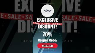 Niha Sitewide Code!  #NetworkingTools #BusinessStyle #TechSavvy #Branding #ShopNow #DiscountDeals