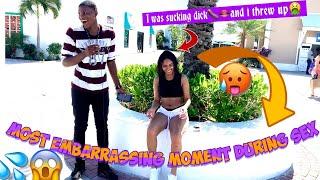 MOST EMBARRASSING MOMENT DURING SEX?  “sucking d*ck and threw up ” (PUBLIC INTERVIEW)#viral