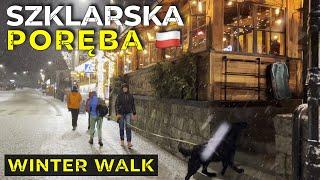 Feel the Magic of Christmas in Szklarska Poręba Poland - Winter Night Walking Tour 4k!