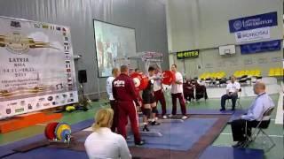 Hafiz Verdiyev squat 340kg. WPC world championships 2011, Riga, Latvia.