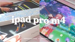 🪽unboxing the kinda op 13” M4 ipad pro | feat. the pencil pro and some gaming (ofc) 