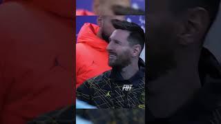 Messi and Mbappe's reaction to Ronaldo 