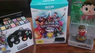 Super Smash Bros. for Wii U & Villager amiibo Unboxing