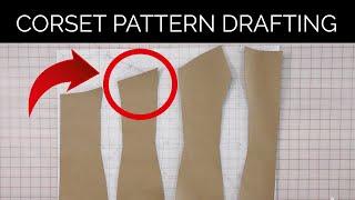 Corset Pattern Drafting - Part 1 | How to draft a corset pattern