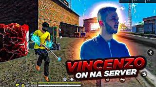 THE FREE FIRE LEGEND @Vincenzo74  vs NORTH AMERICA SERVER  (MUST WATCH)