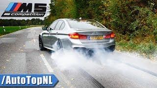BMW M5 F90 Competition | EXHAUST Sound BURNOUT DRIFTS & TOP SPEED by AutoTopNL