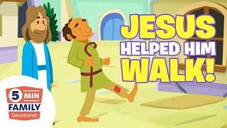 He Was Paralyzed, Then He Met JESUS! - 5 Minute Family Devotional | Bible Stories for Kids