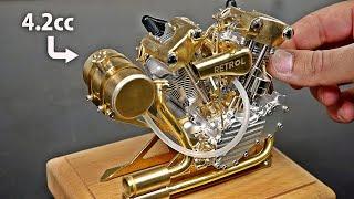 SMALLEST Production V-TWIN Knucklehead Engine!