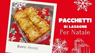 PACCHETTI DI LASAGNE PER NATALE 