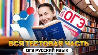 Разбор тестовой части ОГЭ по русскому языку 2024