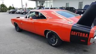 1969 Dodge Charger Daytona burnout.