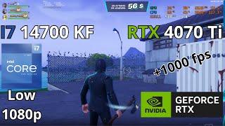 i7 14700 KF  RTX 4070 Ti  Fortnite 1080p Test