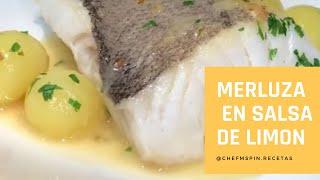 Hake in lemon sauce - Quick and easy recipe! #shorts