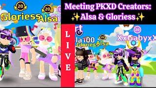 Meeting PKXD Creators Alsa & Gloriess  #pkxd #pkxduniverse #live #pkxdlive #games #pkxdgame #000