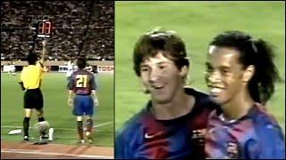 The Day Messi & Ronaldinho Played Together For The FIRST Time!! - Very Rare Footage