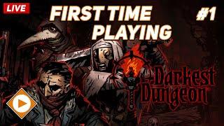  LIVE | FIRST TIME Playing Darkest Dungeon - how fast can we beat the game? #EP1