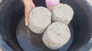 Stoney Pure Sand Crumbling in Water | ASMR Satisfying Crumbling | Sleepaid #oddlysatisfying