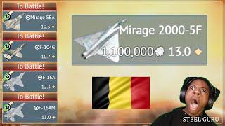 My PAINFUL GRIND for the Mirage 2000-5F!  Using only NEW BELGIAN jets! ⌛