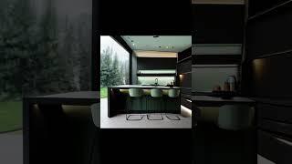 minimalist matte black kitchen mansion kitchen,  #house #interiordesign #eksterior #furnitur #design