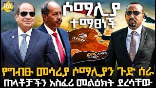 ሶማሊያ ተማፀነች -  የግብፁ መሳሪያ ሶማሊያን ጉድ ሰራ - ጠላቶቻችን አስፈሪ መልዕክት ደረሳቸው @HuluDaily - ሁሉ ዴይሊ