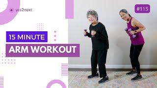 15 min SEATED OR STANDING ARM WORKOUT for Beginners, Seniors