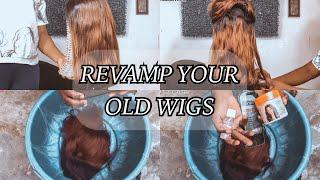 How to make your old wigs look New|  Revamp your wigs