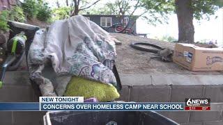 South Omaha neighborhood frustrated over homeless camp near Omaha South High School