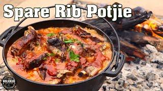 Sweet & Tangy Pork Spare Ribs Potjie | Spare Ribs cooked in a Dutch Oven | Campfire recipes | Braai