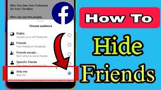 How to Hide Friends on Facebook - AK Unique Tech