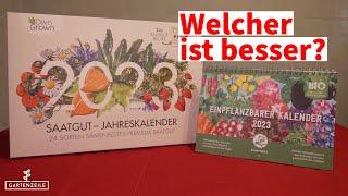 Jahreskalender mit Samen (Saatgut Kalender) - Das ideale Weihnachtsgeschenk für Gartenfreunde 2023