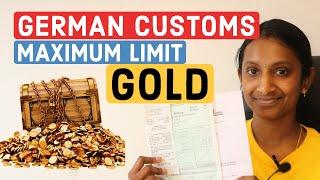 GERMAN CUSTOMS  How to CARRY GOLD to GERMANY without paying TAX  / ZOLL - Maximum Travel Allowance