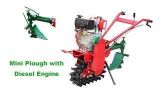 How to Plough Field easily with air cooling diesel engine Mini Plough | HUAYO AGRO