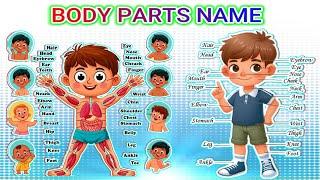 Fun and Educational Kids Video - Learn Body Parts Names with Playful Animation!