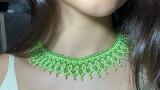 Collar en mostacilla súper lindo / beaded necklace 🫶