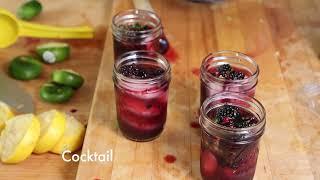 Fresh Basil, Blackberry, and Jalapeño Summer Cocktail