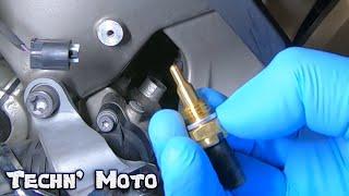 BMW K1600 GTL Coolant Temperature Sensor Replacement (EASY) | Techn' Moto