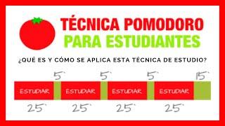 QUÉ Y COMO APLICAR LA TÉCNICA POMODORO PARA ESTUDIAR