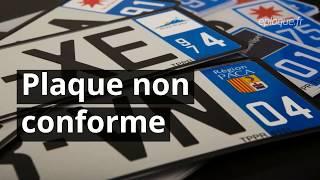 Plaque non conforme : les raisons et les amendes