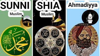 Shia Muslim vs Sunni Muslim vs Ahmadiyya Comparison - Religion Comparison #islam #ahmadiyya