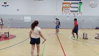 QATAR BADMINTON | 22 November  2024 - Celine & Joseph vs Ahmed & Nizzar