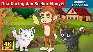 Dua Kucing dan Seekor Monyet | Two Cats And A Monkey in Indonesian |  @IndonesianFairyTales