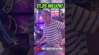 Bro just won $1.25 MILLION DOLLARS on this slot machine #shorts #slots #jackpot