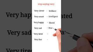 Stop saying very #english #vocabuaryimprove #shortsfeed #learnenglish #englishlearning #shortsviral