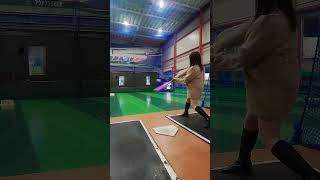 根っこ打ちの達人#バッティング#野球女子#バッティング女子