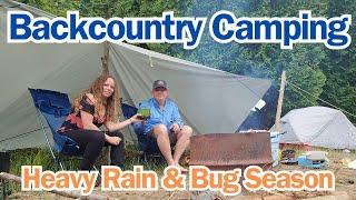 Backcountry Camping on the Ottawa River with Heavy Rain and Intense Bugs. Free Camping!